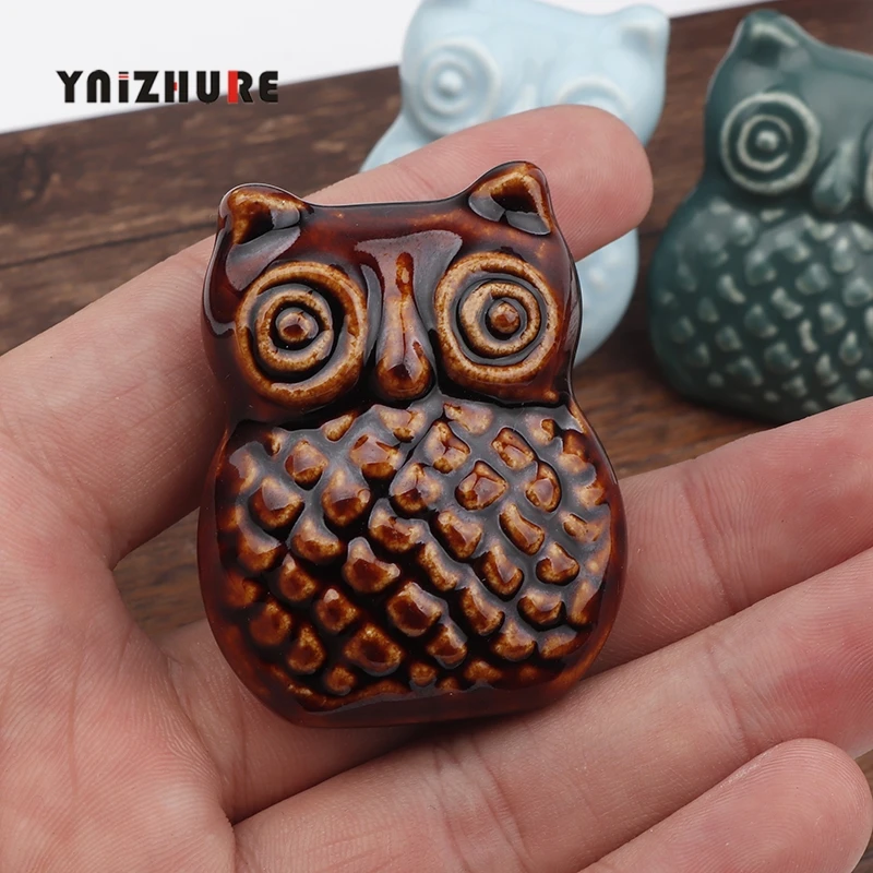 Керамический шкаф в японском стиле с совой ручка для выдвижного ящика Мебельная