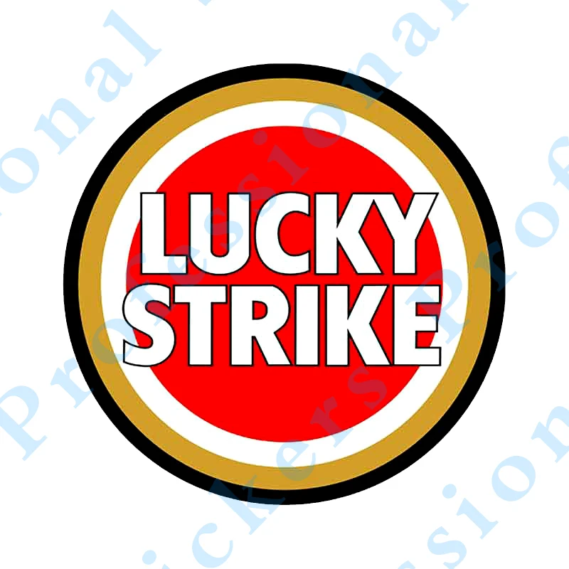 Бейдж Lucky Strike, брендовая наклейка для автомобиля, декор для мотоцикла, внедорожника, ноутбука, гитары, Виниловая наклейка из ПВХ