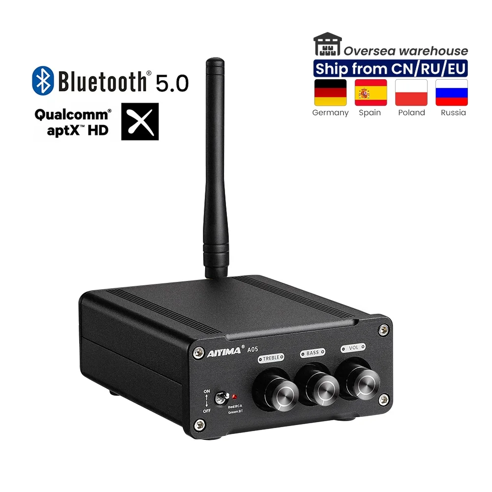 Усилитель AIYIMA TPA3221 Bluetooth 5 0 стерео цифровой усилитель мощности QCC3034 звуковой