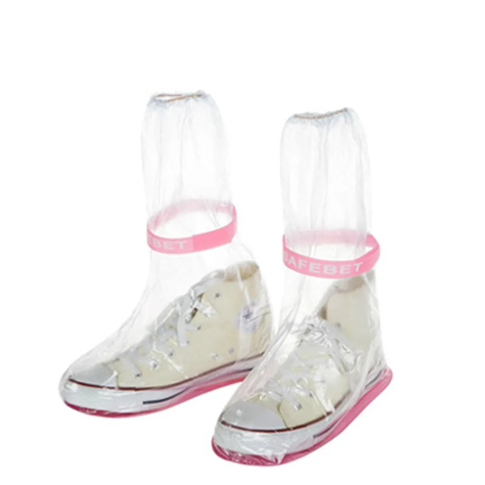 Непромокаемые женские туфли средней длины из ПВХ резиновые сапоги на платформе