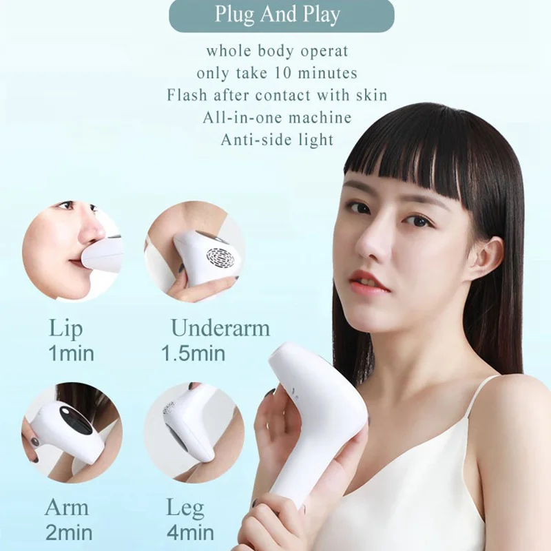

Ipl Laser Permanent Hair Removal Machine 900000 Flashes LCD Display Epilator Men and Women Household Photoepilator