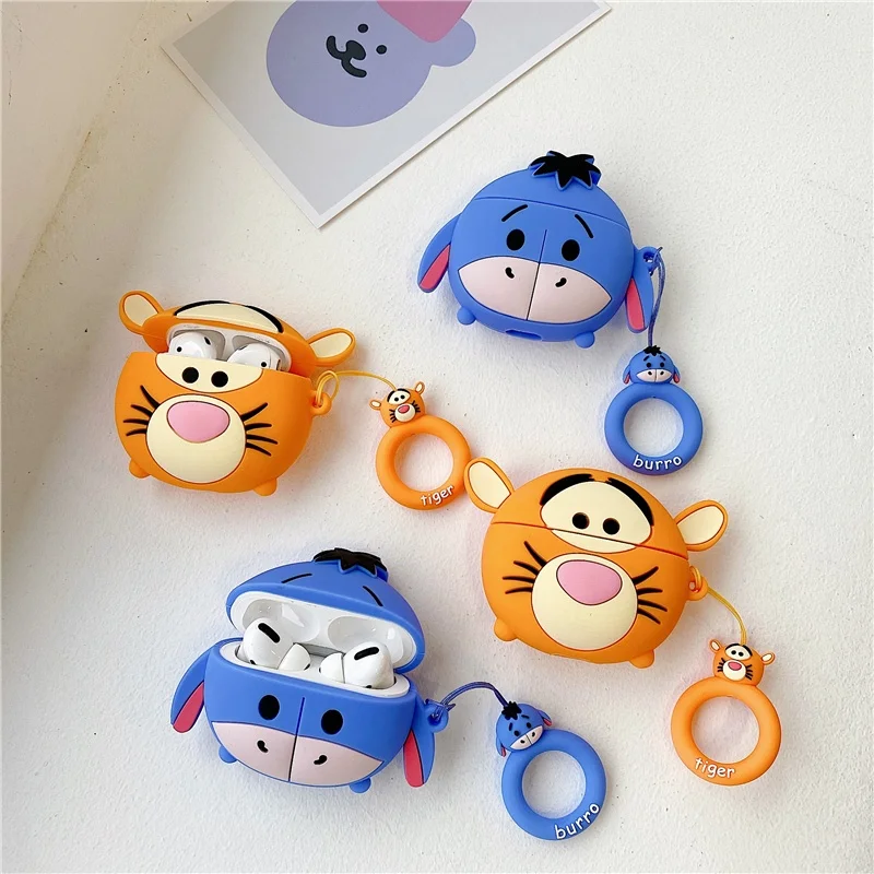 

Disney Tigger Airpods Pro Headphone Case Soft Silicone Funny Novelty Anime Earphones Protection Shell