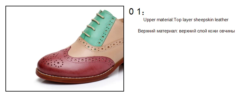 Женские туфли-оксфорды с перфорированным носком; броги на толстом каблуке 5 см; ручная работа; винтажные женские туфли-оксфорды на шнуровке; цвет красный, коричневый, зеленый;