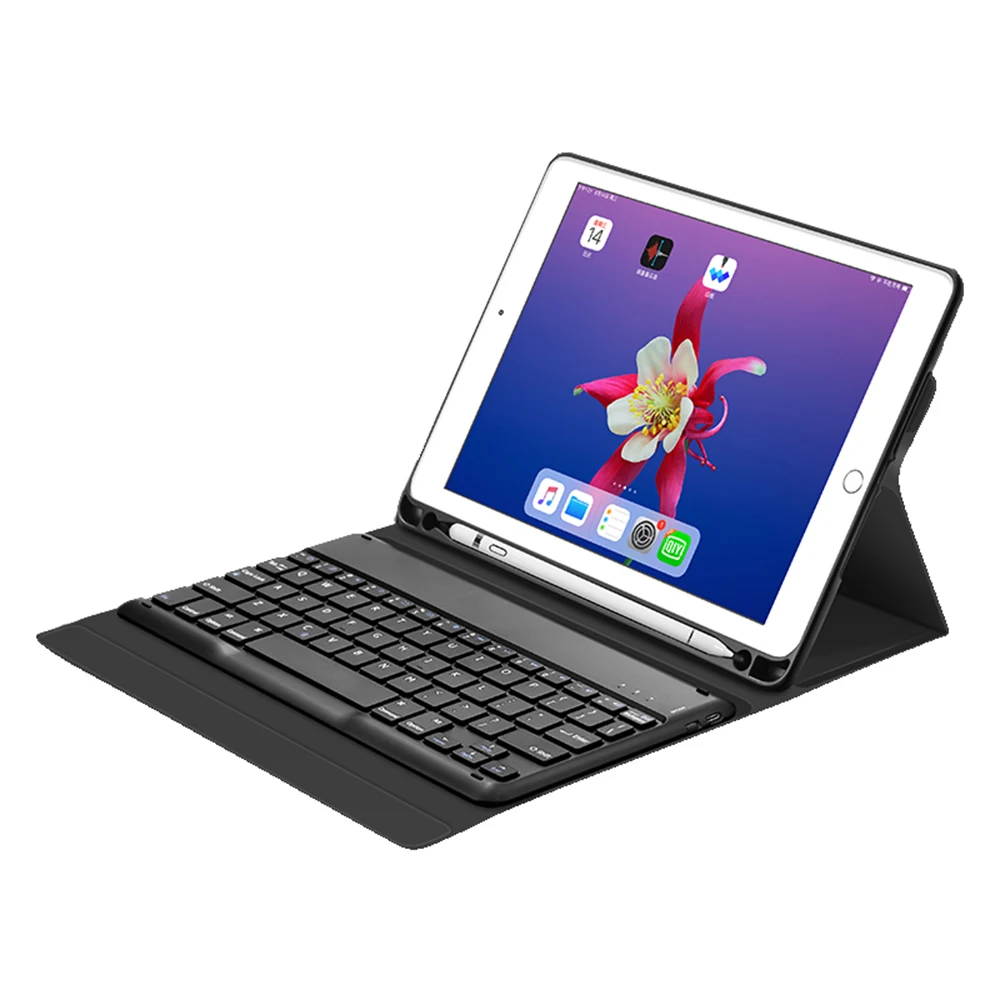 Для Air 1/Air 2/Pro 9,7/ iPad/ iPad Американский 7 цветов с подсветкой планшет Bluetooth клавиатура чехол с кожаным чехлом