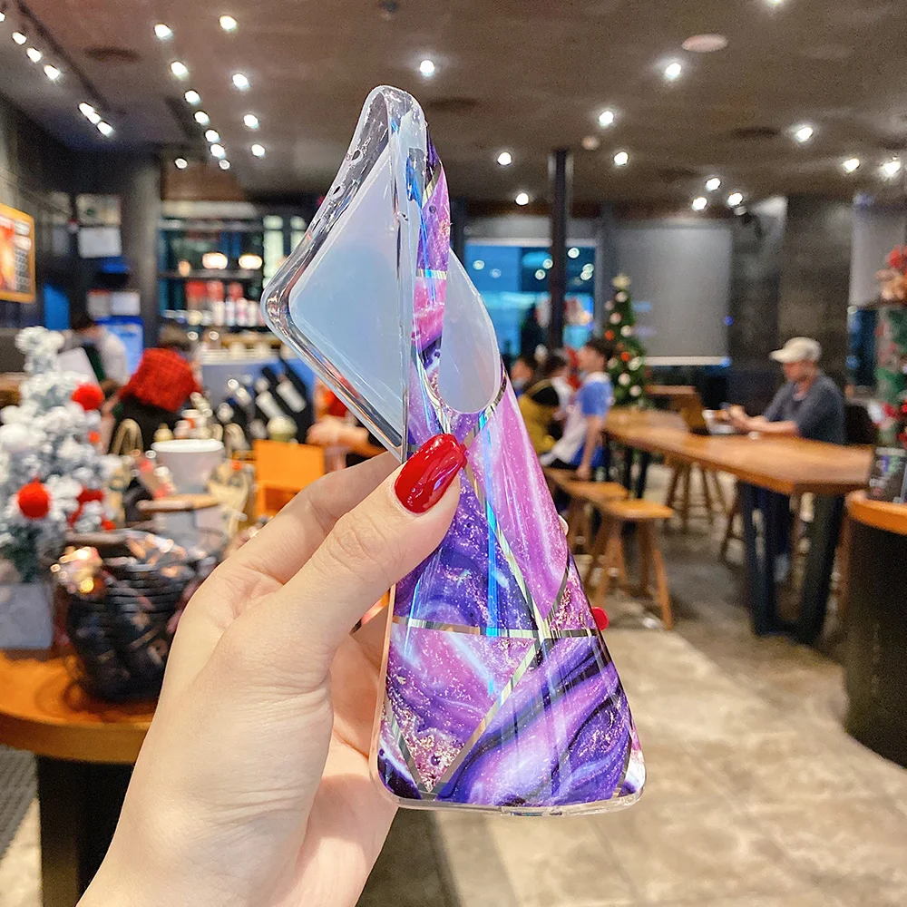 lovecom electroplated marble phone case for xiaomi redmi note 10 10s 9s 8 9 pro 7 mi poco x3 pro nfc 10t pro soft back cover free global shipping