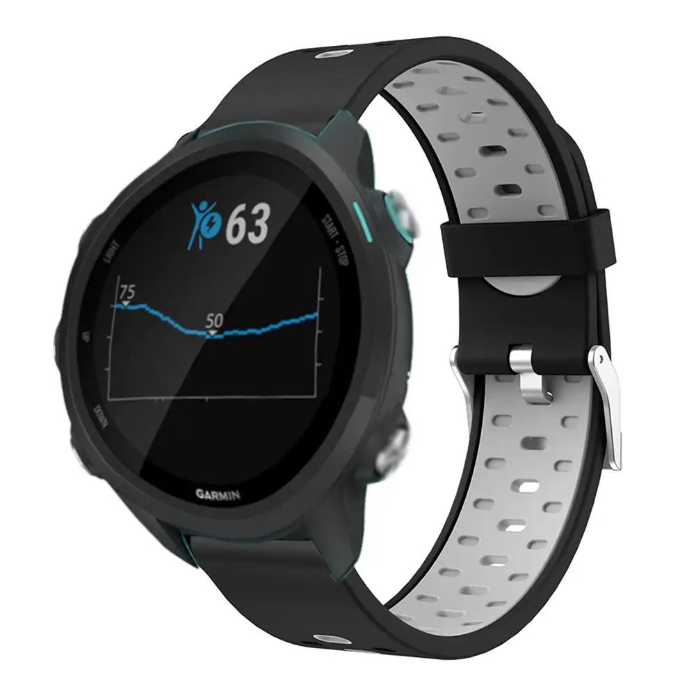 20 мм силиконовые умные часы ремешок замена ремешок для Garmin Forerunner 245 умные наручные часы ремешок аксессуары