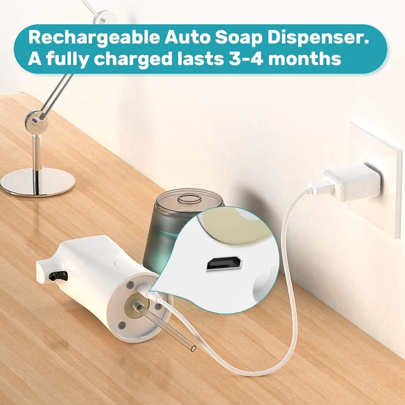 

Non-Press Foam Automatic Soap Dispenser Electric Infrared Sensor Pump Suitable for Kitchen Sink Toilet Office Hotel