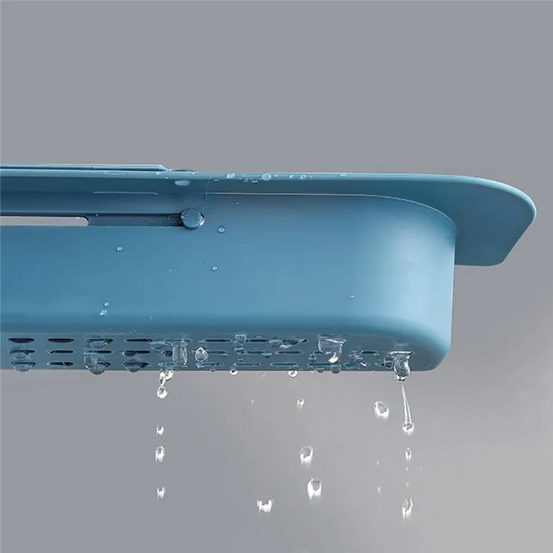 

Kitchen Sink Drain Strainer Retractable Sink Stand Rack Practical Drain Storage Basket Soap Sponge Filter Drain Holder