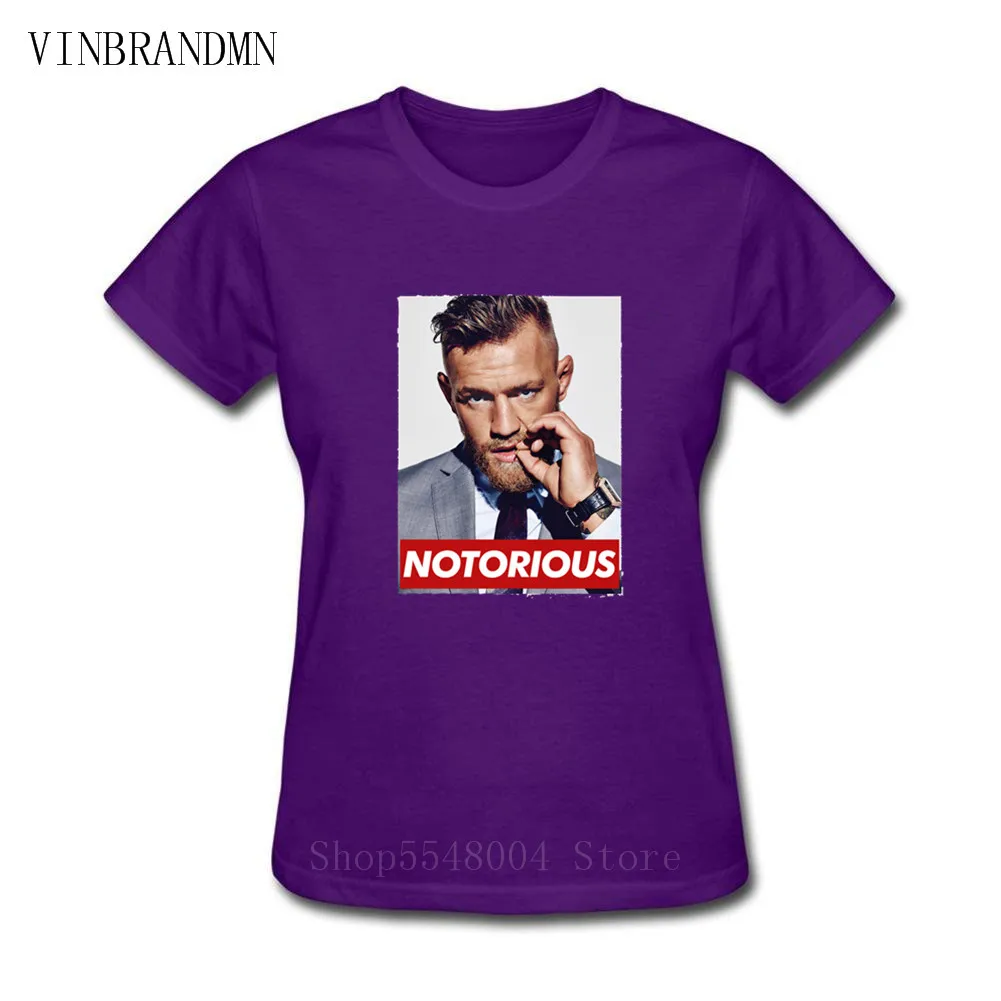 Conor Mcgregor T shirt Women Brand Clothing Fashion Crewneck Fans Tshirt Pure Cotton Group Club Fighter T-shirts femme Camisetas | Женская