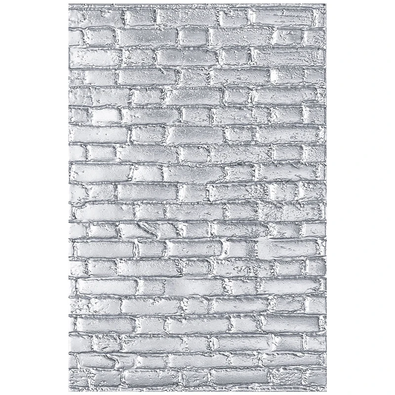 

2021 New 3D Embossed Folder For DIY Making Brick Wall Background Greeting Card Paper Scrapbooking No Stamps Metal Cutting Dies