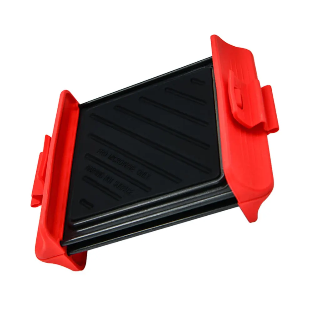 

1pc Home Microwave Oven Grill Plate Sandwich Bread Baking Tray (Assorted Color)