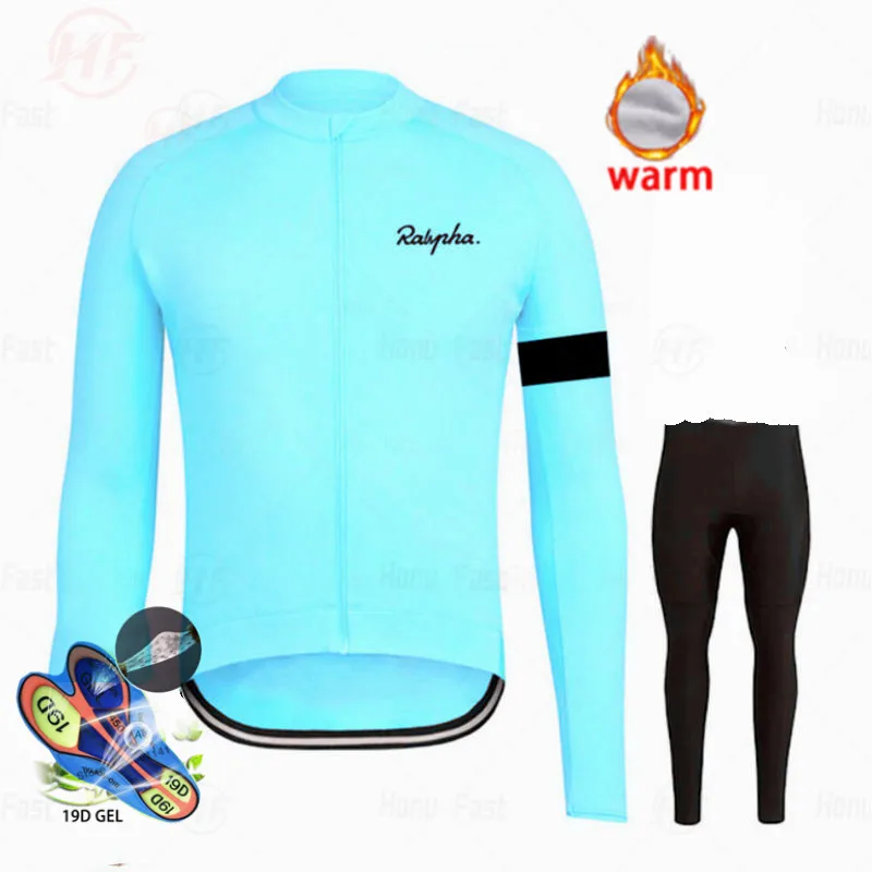 

Winter Warm Fleece Cycling Jersey Men's Mountain Bike Cycling Jersey Set Pro Cycling Jersey Mallot Ciclismo Hombre