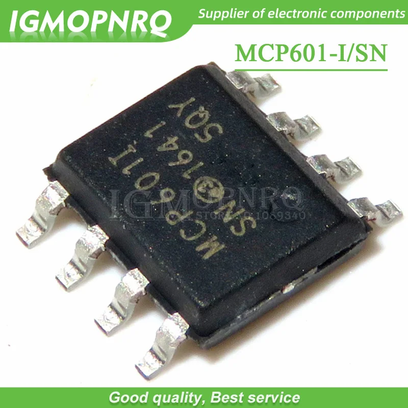 10 шт. MCP601-I/SN лапками углублением SOP-8 MCP601 SOP MCP601I SOP8 IGMOPNRQ