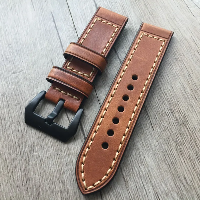 

For Apple Watch Series 5 4 3 2 1 Strap for iWatch Belt Handmade Retro Leather Band 38mm 42mm
