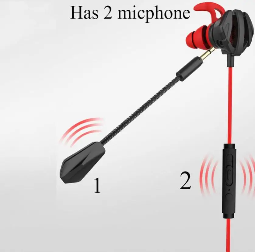 Gaming Earphone for Pubg PS4 CSGO Casque Games Earset with Mic Volume Control PC Gamer Earphones Wired Game | Электроника