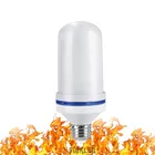 Лампа E27 с имитацией пламенсветильник, светодиодная лампа с 4 режимами освещения, постоянным миганием, дыханием, датчиком силы тяжести, эмуляцией огня, Декор