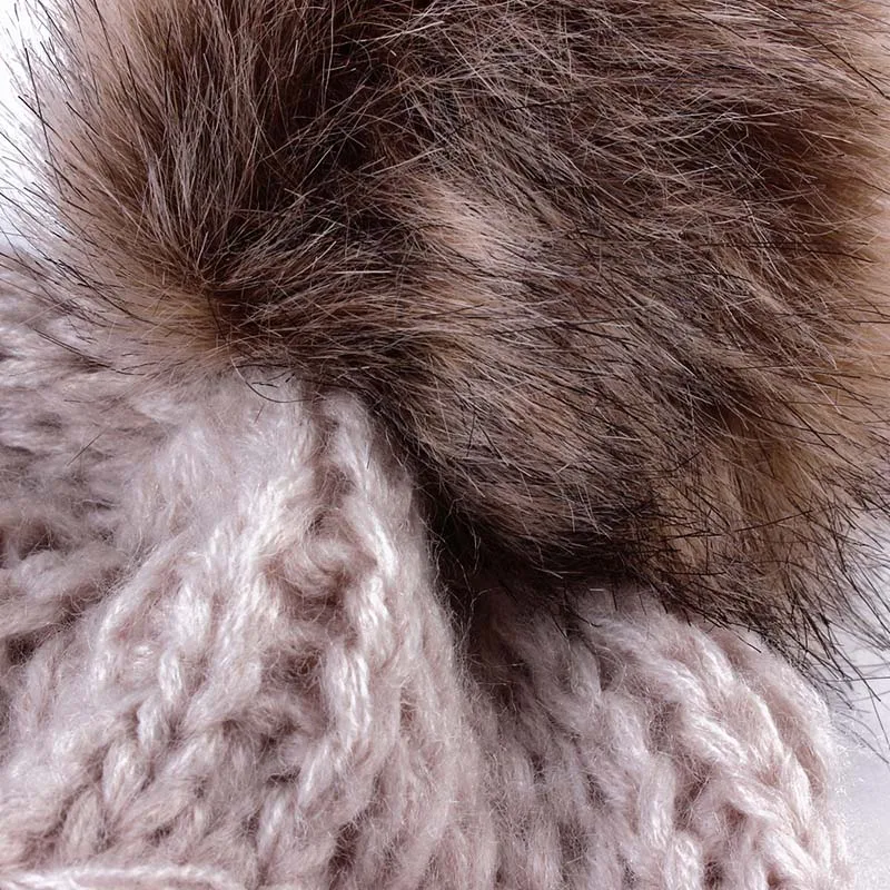 

New Mohair Pullover Women Knitted Hat Spot Butterfly Flower Hair Ball Autumn And Winter Adult Hat chapeu feminino