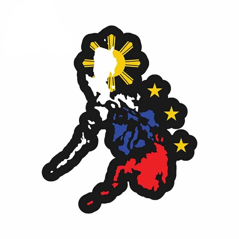 

Philippine Map Vinyl Decal Car Sticker Vinyl Skateboard Luggage Waterproof Car Styling Car Accessories 13cm*11cm