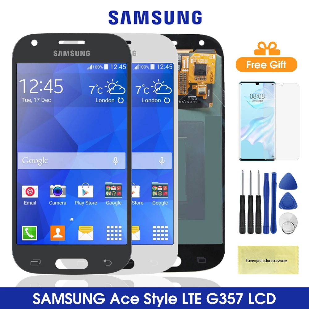Оригинальный ЖК дисплей 4 3 дюйма G357 для Samsung Galaxy Ace4 Ace сенсорный экран дигитайзер в