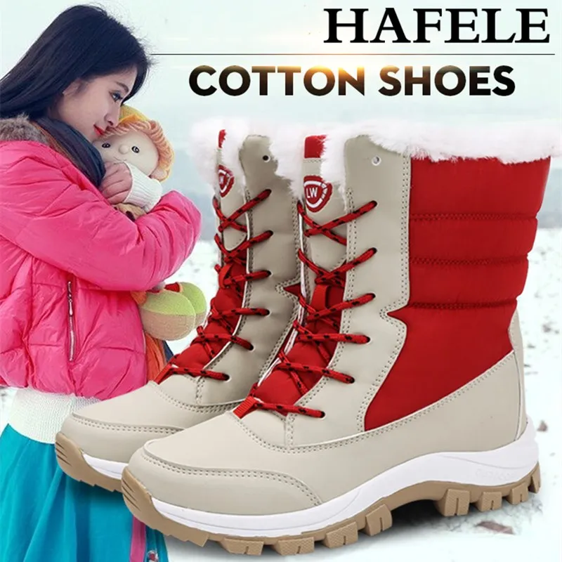 Женские ботинки Водонепроницаемая зимняя обувь зимние сохраняющие тепло