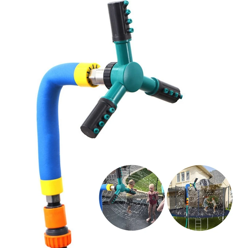 

Trampoline Sprinkler Summer Outdoor Water Sprinkler Garden Water Games Toy Sprayer Backyard Water Park Fun for Kids Boys Girls