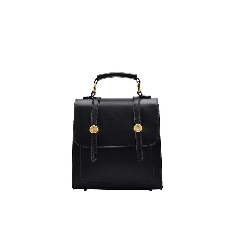 

2021 New Pu Leather Ladies Small Backpack Fashion Simple Soft Leather Backpack Multi-purpose Bag Retro Trend
