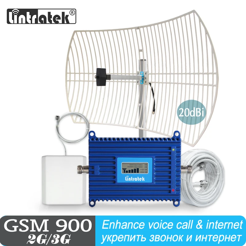 Усилитель сигнала репитер Lintratek голосового вызова WCDMA LTE CDMA GSM 850 900 1800 2100 МГц