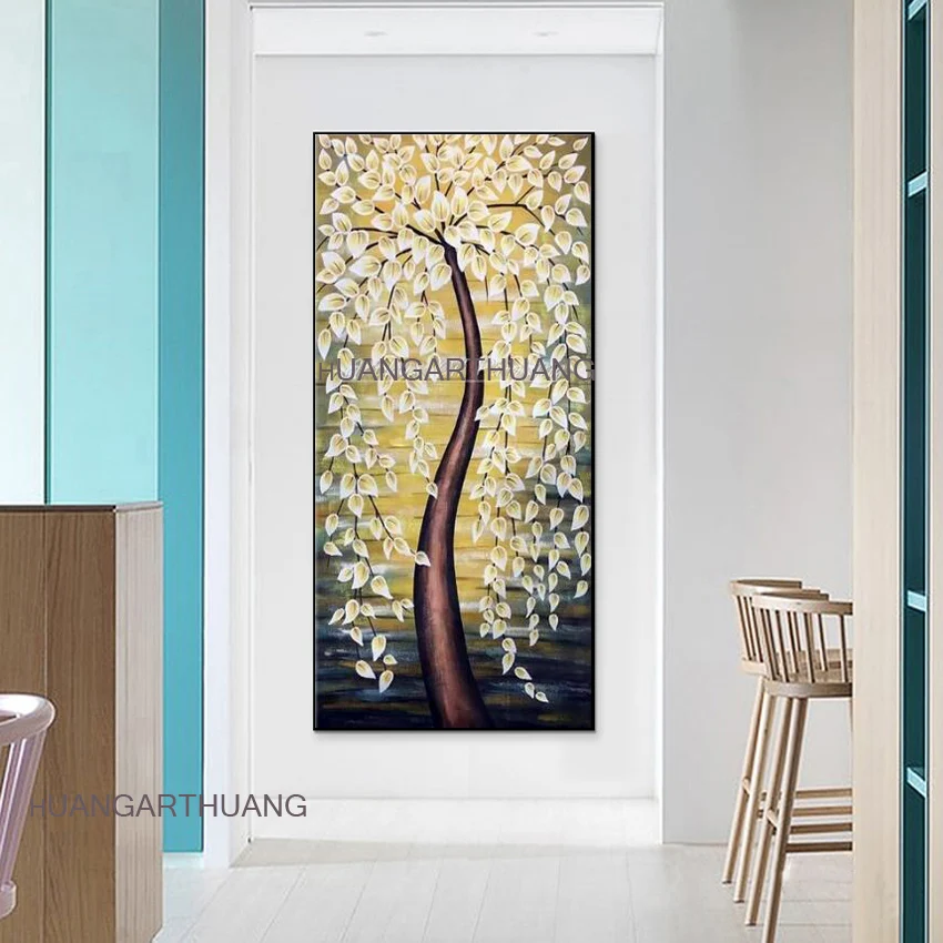 Палитра ножей богатых деревьев картина маслом для гостиной домашний декор