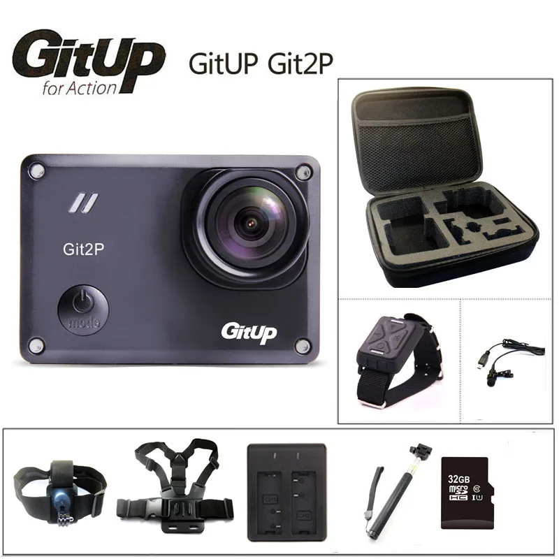 Оригинальная экшн камера GitUP Git2P 2K Wifi Sports DV PRO Full HD 1080P 30 м водонепроницаемая мини