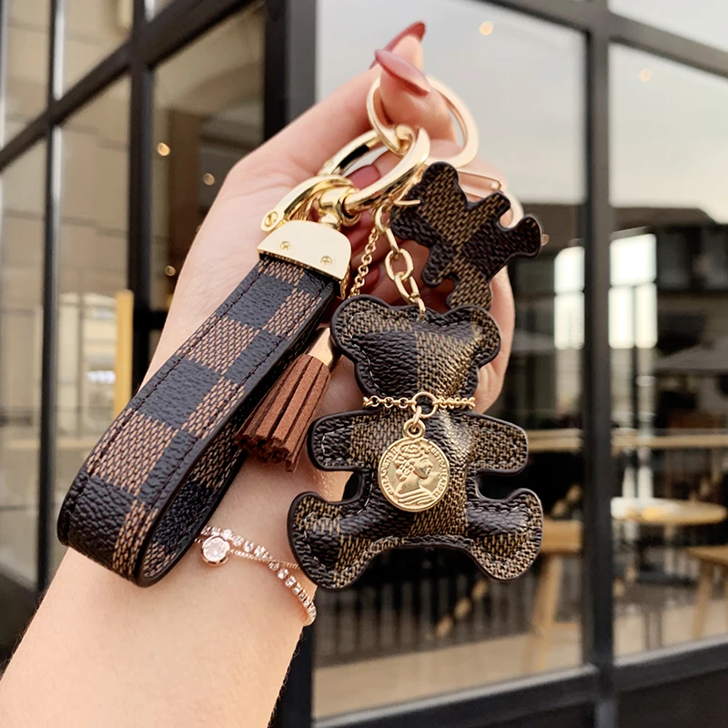 

Плюшевый брелок для ключей, модные парные аксессуары, индивидуальный автомобильный брелок для ключей, высококачественный брелок для ключе...