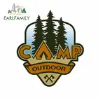 EARLFAMILY 13 см x 11,2 см для лагеря на открытом воздухе, для пеших прогулок, смешные наклейки на автомобиль, сделай сам, тонкая наклейка, аниме для украшения кузова автомобиля