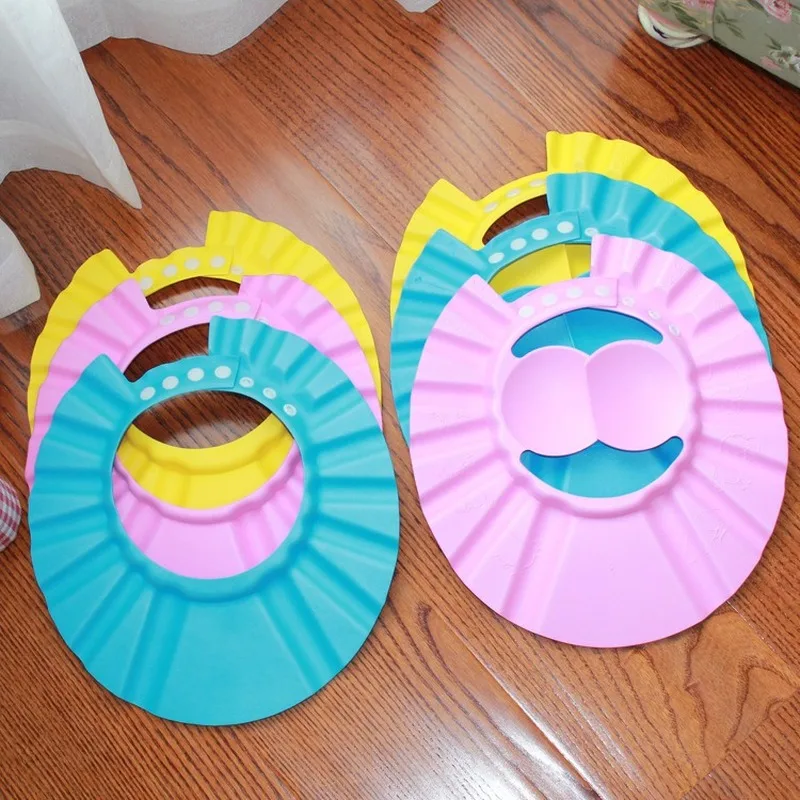 

Baby Bath Cap 4 Can Adjust The Ear Care Baby Shampoo Cap Children's Shampoo Cap