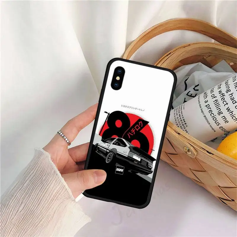 

Japan anime AE86 Initial d car Phone Case for iPhone 11 12 mini pro XS MAX 8 7 6 6S Plus X 5S SE 2020 XR