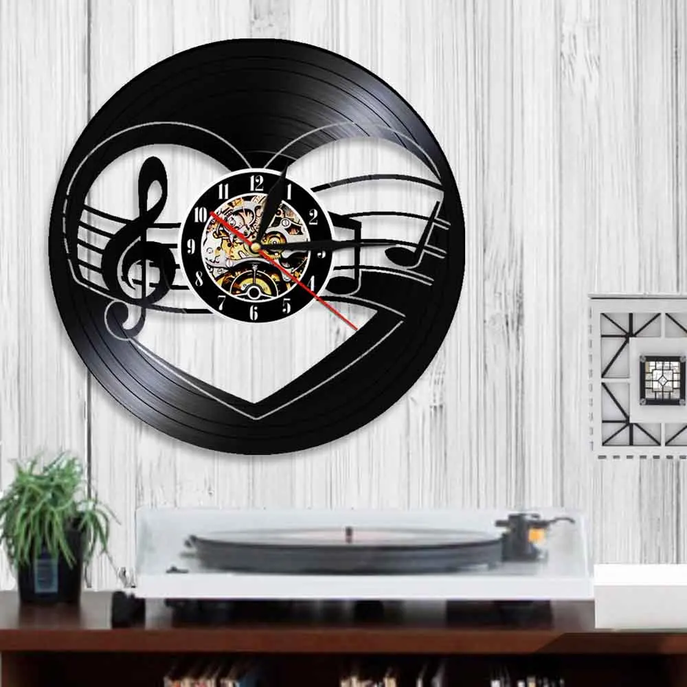Музыкант Музыка Примечания Wall Art украшение ручной работы 3D виниловых пластинок