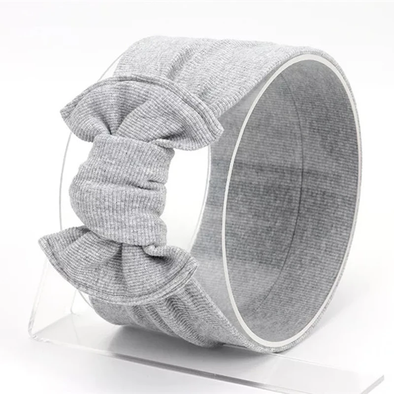 Модные детские повязки на голову с бантом аксессуары для волос маленьких девочек