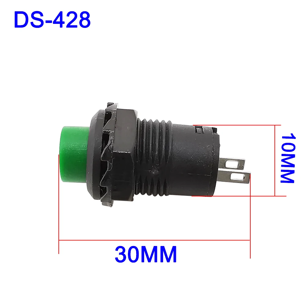 10 шт. самоблокирующийся/кнопочный выключатель с самовозвратом 3A /125VAC 1.5A/250VAC DS428