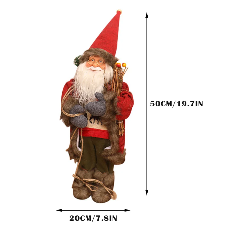

Santa Claus Doll Toy Santa Claus Rustic Christmas Ornaments for Christmas DAG-ship