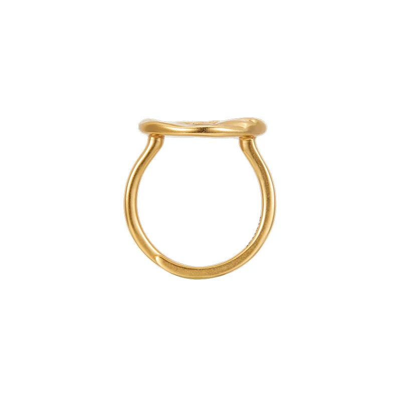 

Fellala Luala Maya Sun Personalized Niche Design Ring Female Original Simple Cold Style round Ring