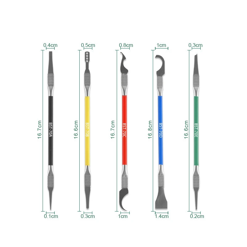5 In 1 Mobile Phone Motherboard BGA Chip Remove Repair Tool Pry IC Chip CPU Remover Glue Cleaner High Quality Knifes
