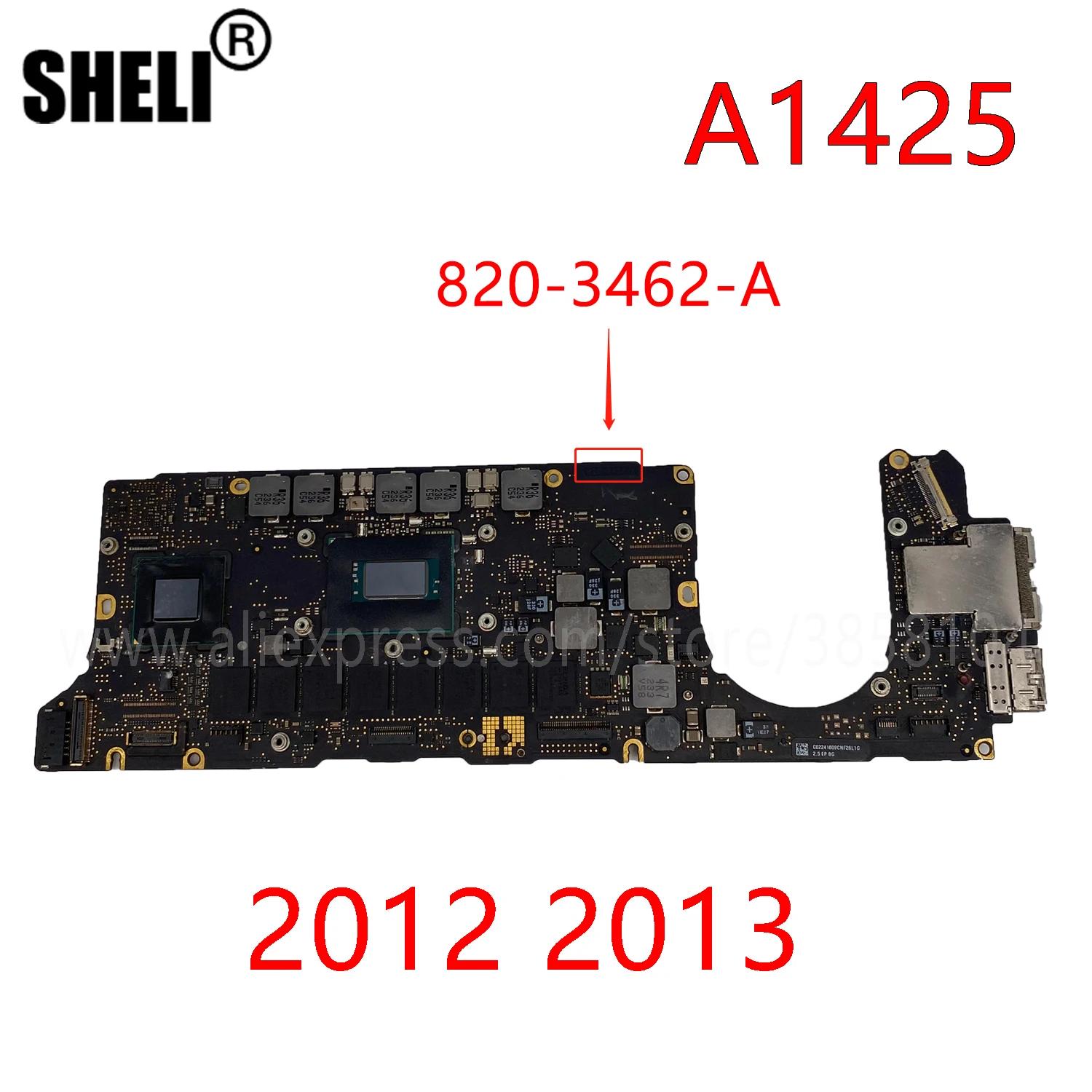 Материнская плата A1425 для ноутбука Macbook Pro 13 3 дюймов конец 2012 Ранняя 2013 820 3462 A с I5/I7 2