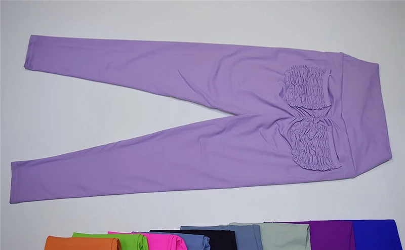 Женские штаны для йоги с высокой талией эластичные бесшовные леггинсы фитнеса