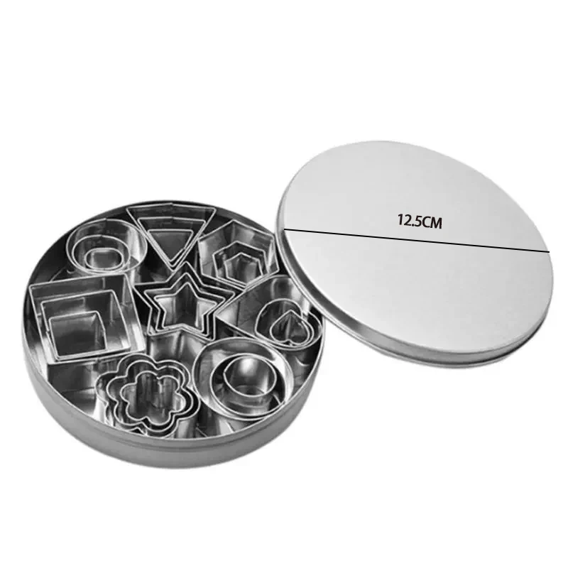 

28 Pcs/Set Cookie Cutters Moulds Aluminum Alloy Shape Biscuit Mold DIY Fondant Pastry Decorating Moulds Baking Kitchen Tools