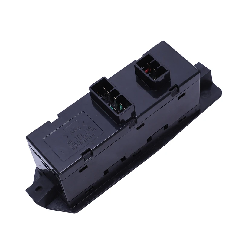 Переключатель окна одиночного питания для пассажиров 2 шт. черная кнопка