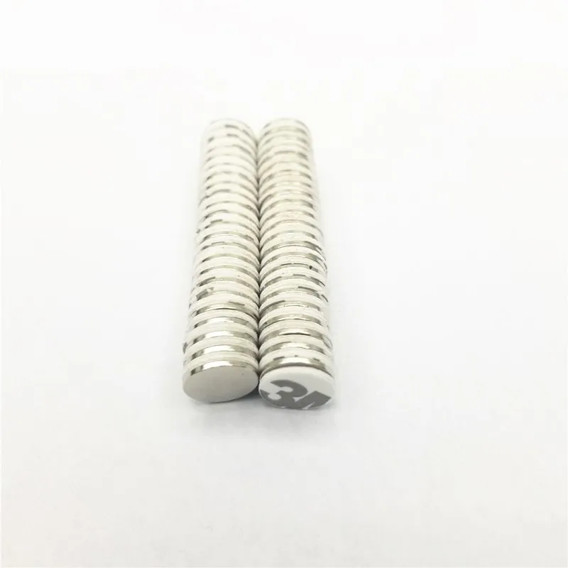10-100PCS Neodymium magnet 10x2 with 3M Adhesive Rare Earth small Strong Round permanent 10*2mm NdFeB nickle magnetic 10x2mm |