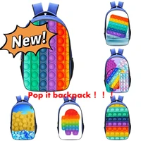 3d pop backpack school bags children anime laptop book bag teenager kids back to school supplies travel bag