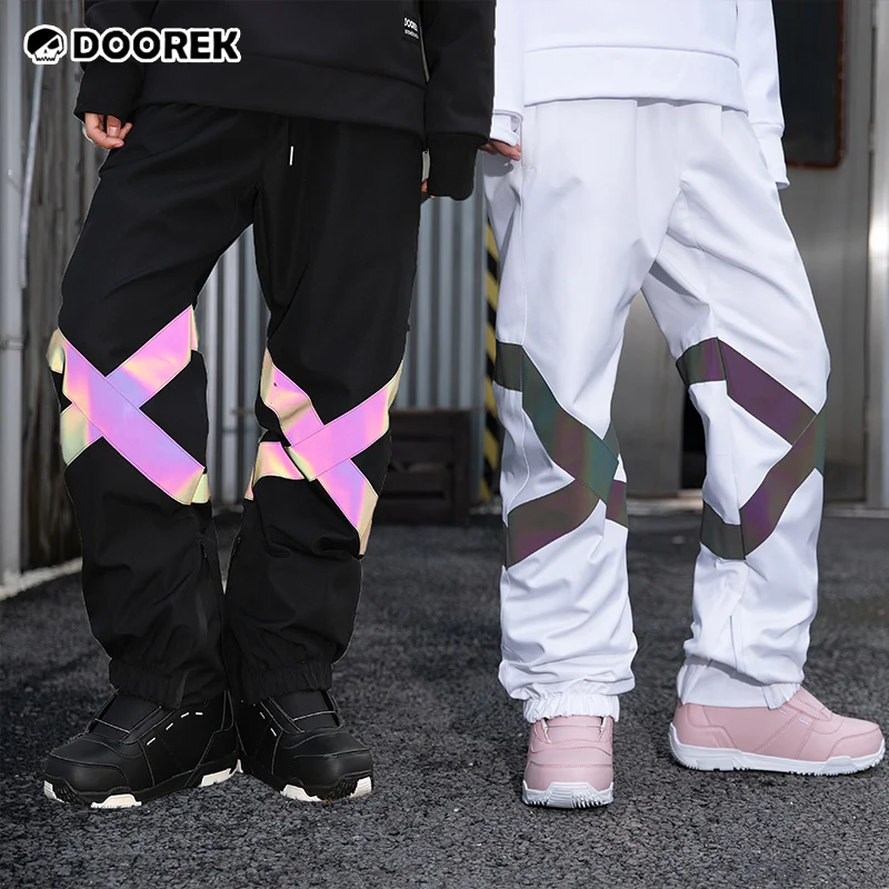 

Doorek Ski Pants Waterproof 15k Full Pressure Glue Men's And Women's Snowboard Pants Snowboard Trousers