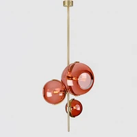 nordic designer hanglamp postmodern red glass pendant lights for living room bedroom dining room loft decor e27 light fixtures