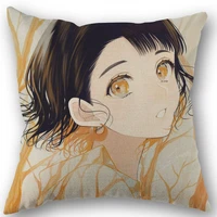 anime girl sogawa pillow covers cases cotton linen zippered square decorative pillowcase outdoorofficehome cushion 45x45cm