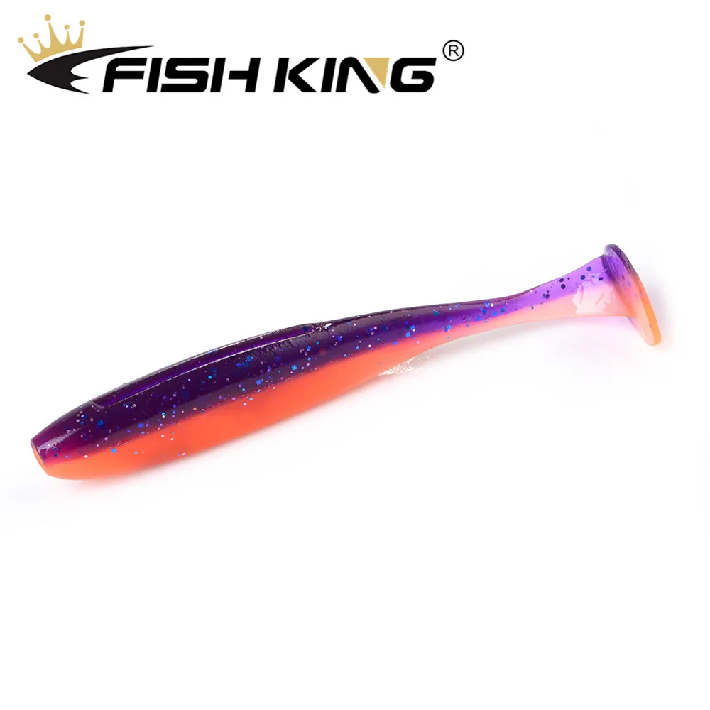 FISH KING Easy Shiner 8 шт./упак. мягкие рыболовные приманки 100 мм 6,5 г вобблеры Карп Щука мягкие приманки силиконовые искусственные приманки