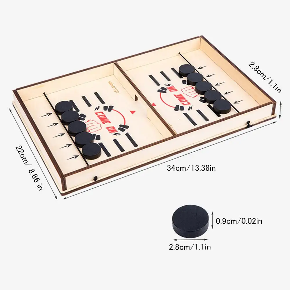 Board Game Table Hockey Board-Game Set Wooden Fast Sling Puck For Child Family Entertainment Dropshipping | Спорт и развлечения